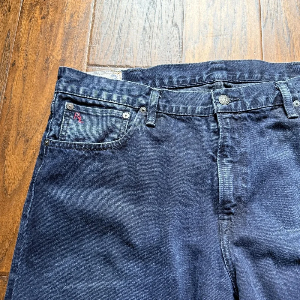 Polo Ralph Lauren Jeans Mens 38x30 Blue Slim Straight Denim Authentic Dungarees